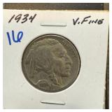 1934 BUFFALO NICKEL