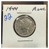1944 MERCURY SILVER DIME