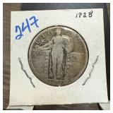1928 STANDING LIBERTY SILVER QUARTER