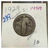 1929-S STANDING LIBERTY SILVER QUARTER