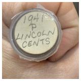 1941-P WHEAT PENNY CENT ROLL