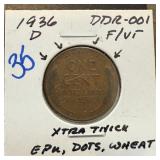 1936-D WHEAT PENNY CENT DDR-001