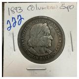 1893 COLUMBIAN EXPO SILVER HALF DOLLAR