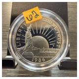 1986 PROOF LIBERTY CLAD HALF DOLLAR