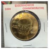 1990 IKE DOLLAR COMMEMORATIVE COIN