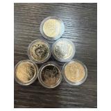 6PC GOLD PLATED STATE QUARTERS