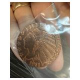 1 OZ COPPER BULLION ROUND