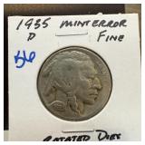 1935 BUFFALO NICKEL ROTATED DIES