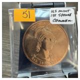 LOUISA ADAMS 1ST SPOUSE COMMEM COIN