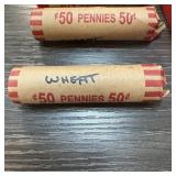 ROLL OF MIXED DATE WHEAT PENNIES CENTS