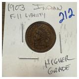 1903 INDIAN HEAD PENNY CENT HIGHER GRADE