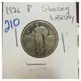 1926 STANDING LIBERTY SILVER QUARTER