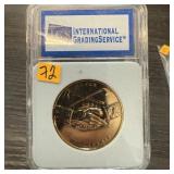 BRONZE JEFFERSON PEACE MEDAL IGS
