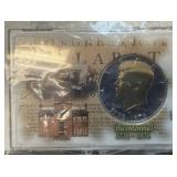 1976 BICENTENNIAL 24K GOLD PLATED JFK HALF DOLLAR