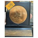 RICHARD NIXON BRONZE TOKEN