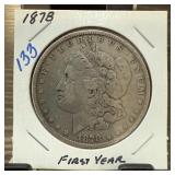 1878 MORGAN SILVER DOLLAR