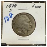 1928-S BUFFALO NICKEL