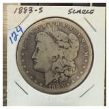 1883-S MORGAN SILVER DOLLAR SCARCE