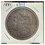 1881 MORGAN SILVER DOLLAR
