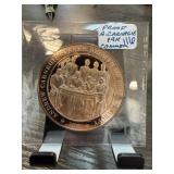 PROOF A CARNEGIE COMMEMORATIVE BRONZE TOKEN