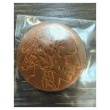 1 OZ COPPER BULLION ROUND BUFFALO