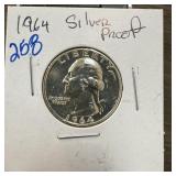 1964 PROOF SILVER WASHINGTON QUARTER