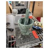 MARBLE MORTAR & PESTLE