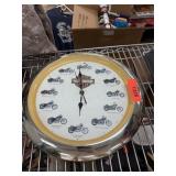 HARLEY DAVIDSON MOTORCYCLE CLOCK