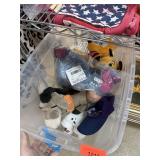 BIN OF MIXED PLUSHES / DONKEY / DISNEY +