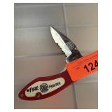 FIRE FIGHTER FOLDING POCKET KNIFE