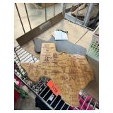 2PC TEXAS THEME CUTTING BOARDS SLATE +