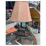 DUCK HUNTING DOG THEME TABLE LAMP