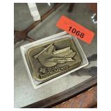 VINTAGE TEXAS INSTRUMENTS BELT BUCKLE
