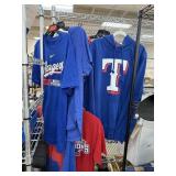 LOT OF MIXED TEXAS RANGERS SHIRTS / T-SHIRTS