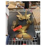 MID CENTURY BRASS BUTTERFLY WALL DECOR
