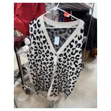 J JILL LEOPARD PRINT CARDIGAN NEW W TAGS SZ L