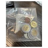 BAG OF MIXED FOREIGN COINS