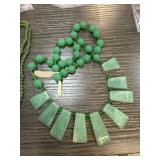 JADE NECKLACE AS IS NEEDS CLASP