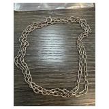 STERLING SILVER CHAIN NECKLACE