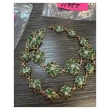 ENAMELED MATCHED NECKLACE & BRACELET