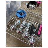 4PC TRAILER BALL HITCHES & HITCH PLUG