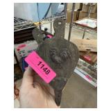 VINTAGE SPELTER BELLOWS WALL DECOR