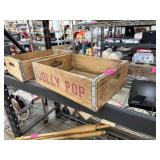 VINTAGE JOLLY POP WOOD CRATE