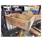 VINTAGE JOLLY POP WOOD CRATE