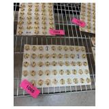 SHEET OF VINTAGE GULF OIL PINS