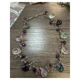 STERLING SILVER STONE NECKLACE