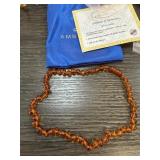 REAL AMBER CHOKER (OR KIDS NECKLACE) AMBERAGE