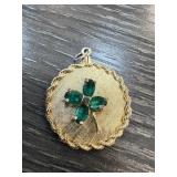 VTG GOLD FILL 4 LEAF CLOVER CHARM