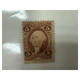 US SCARCE CIVIL WAR 5 CENT REVENUE STAMP UNUSED