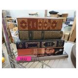 LOT OF MIXED VINTAGE BOOKS ON 2 SHELVES